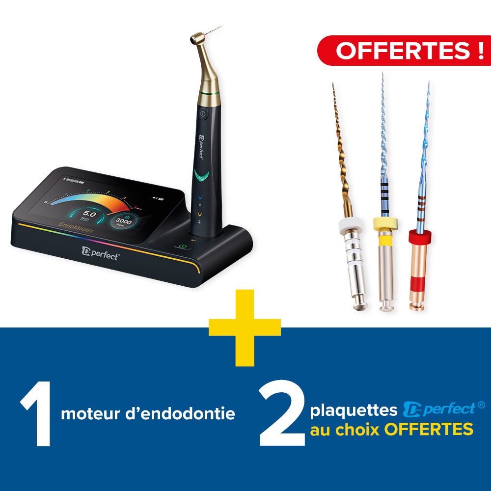 1 moteur EndoMaster + 2 plaquettes au choix de limes D perfect