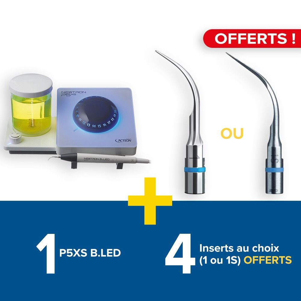 1 P5XS B.LED + 4 inserts au choix (1S ou 1) offerts