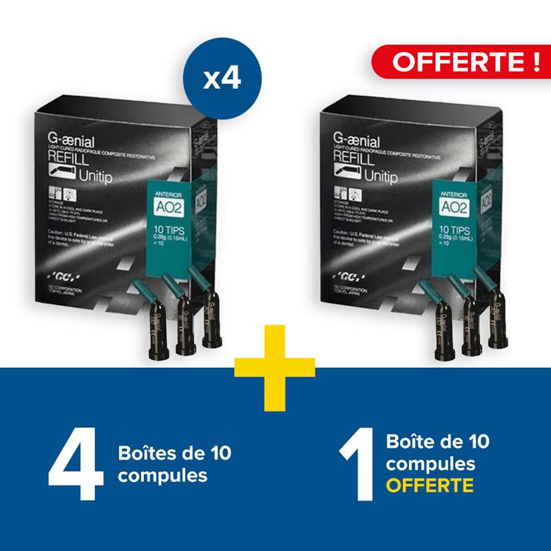 4 boîtes de 10x0,16 ml compules G-aenial + 1 offerte