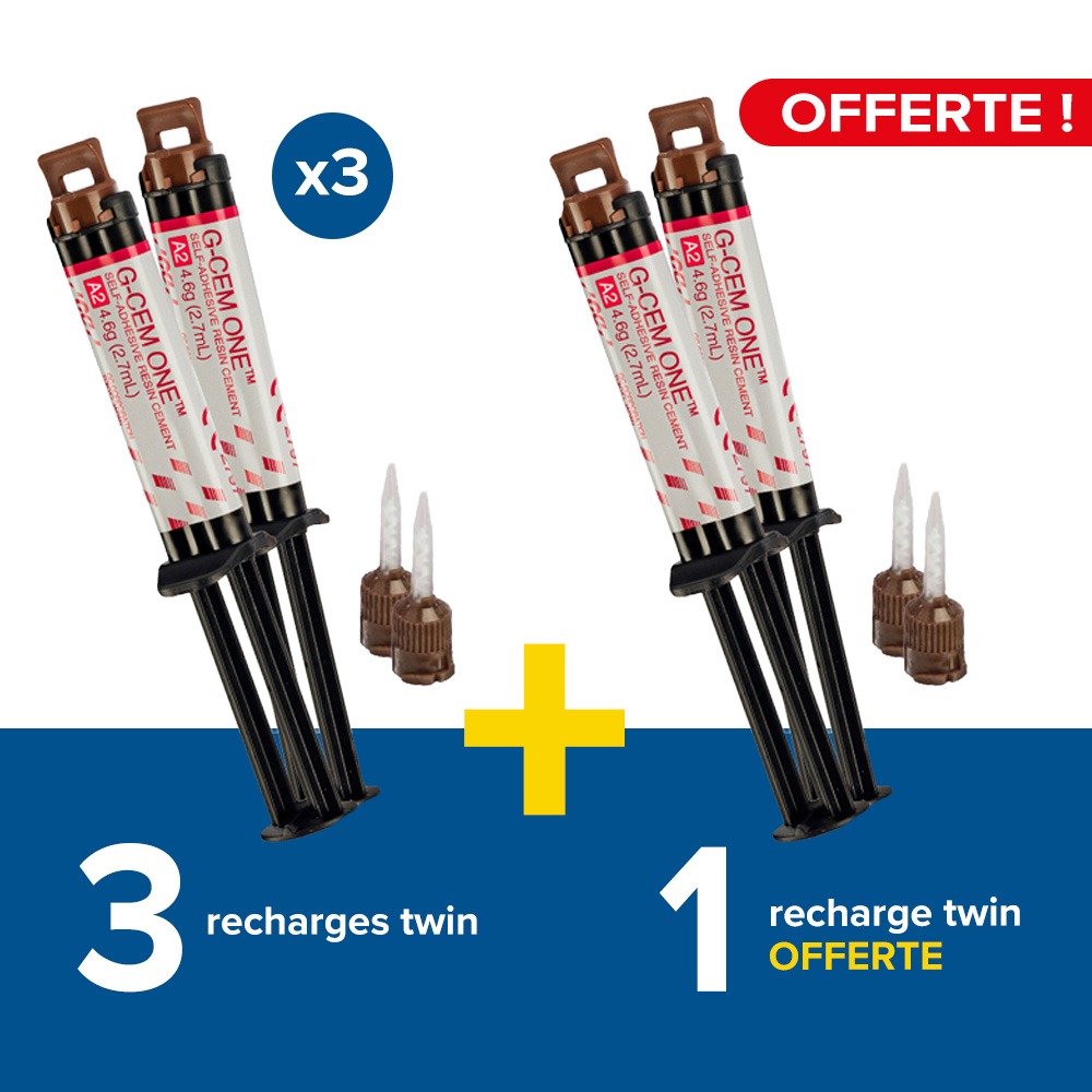 3 recharges twin G-CEM One + 1 offerte