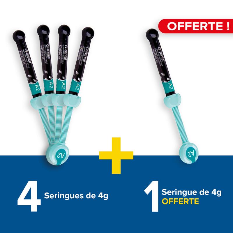 4 seringues de 4g G-aenial + 1 offerte