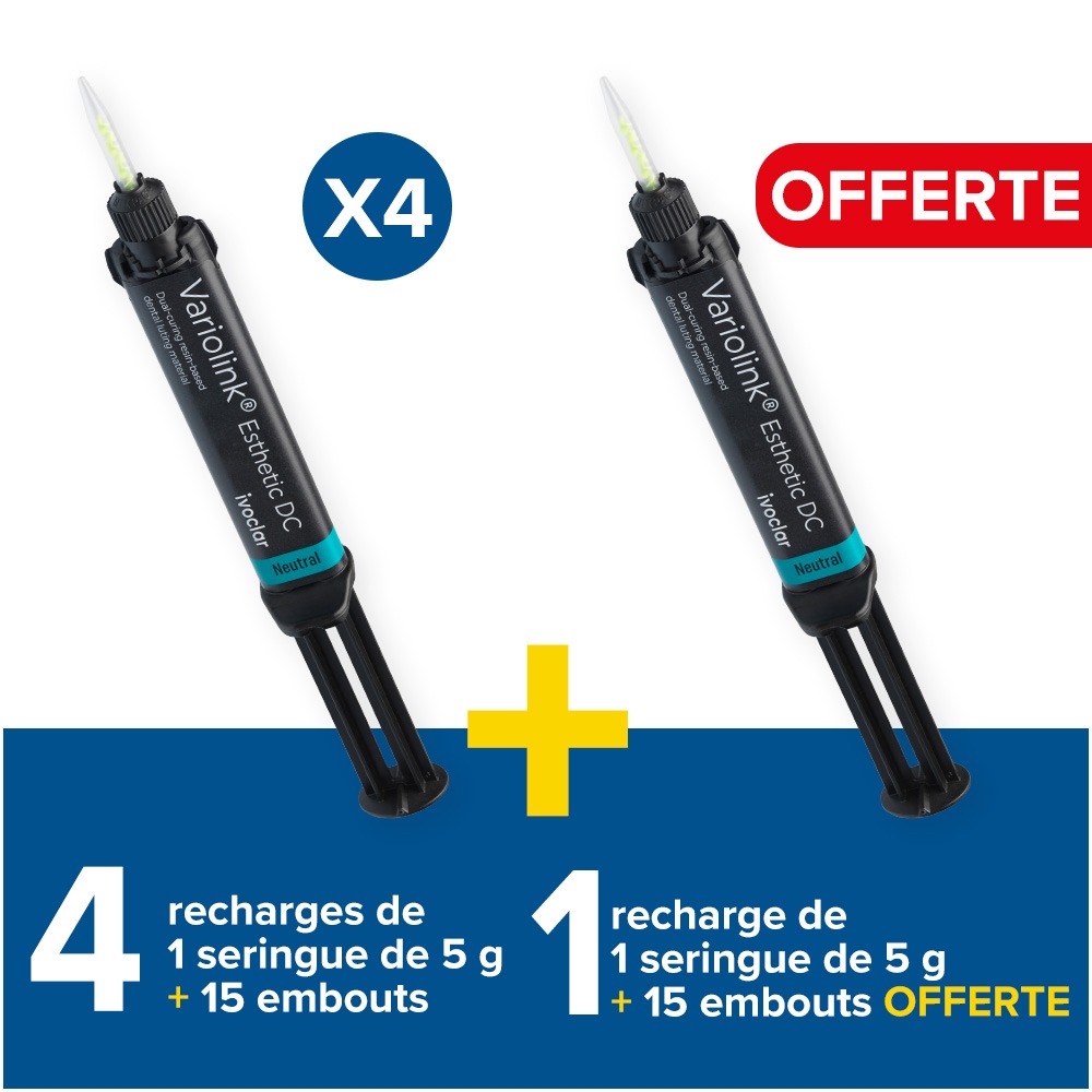 4 recharges de 5g Variolink Esthetic DC + 1 offerte
