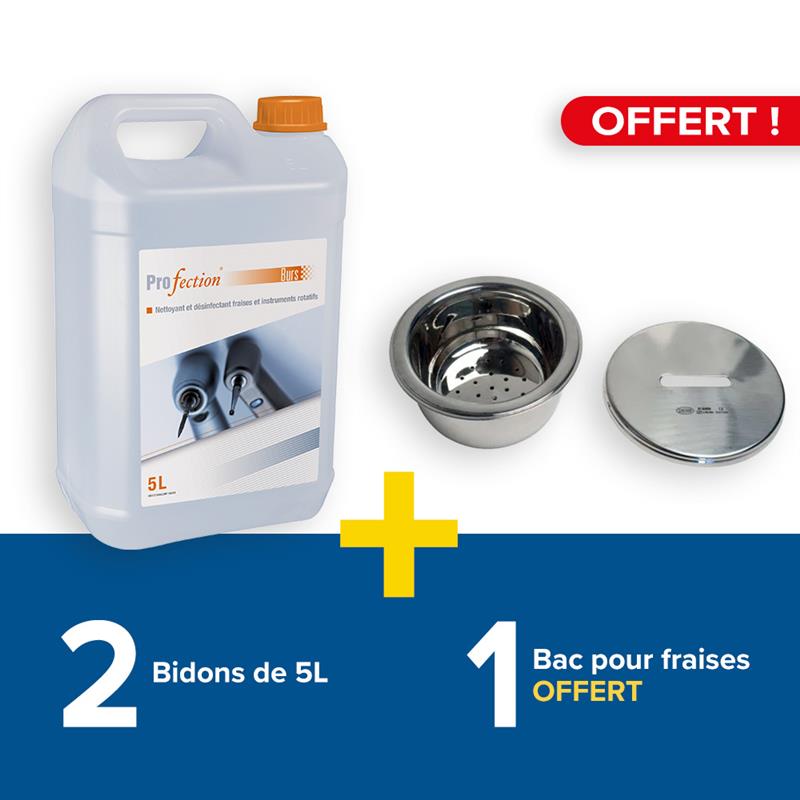 2 bidons de 5L Profection pour nettoyage et désinfection des fraises + 1 bac pour fraises Offert