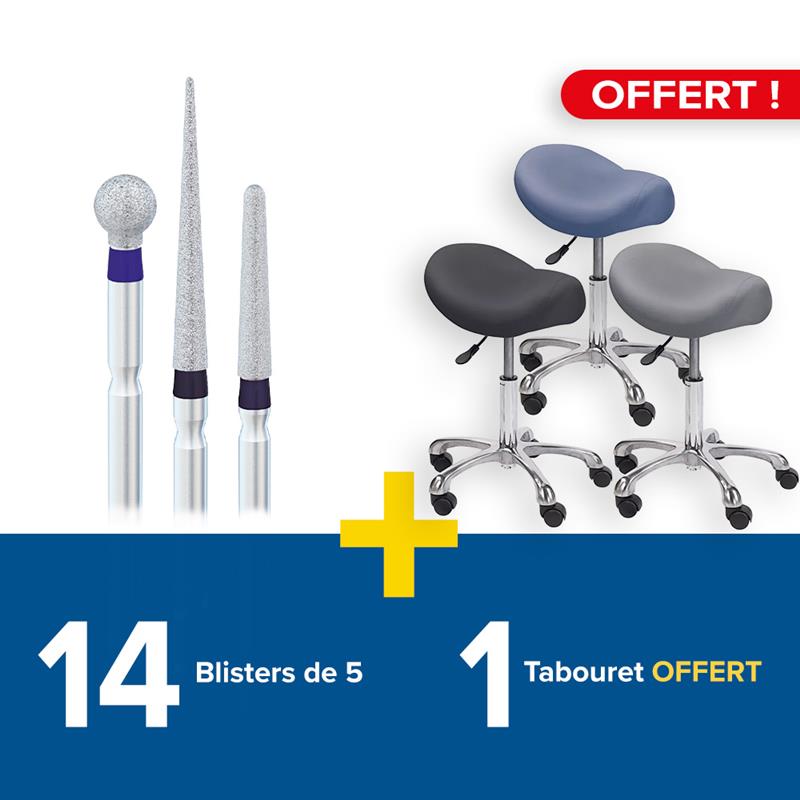 14 blisters de 5 fraises DE + 1 tabouret pony delta 55 