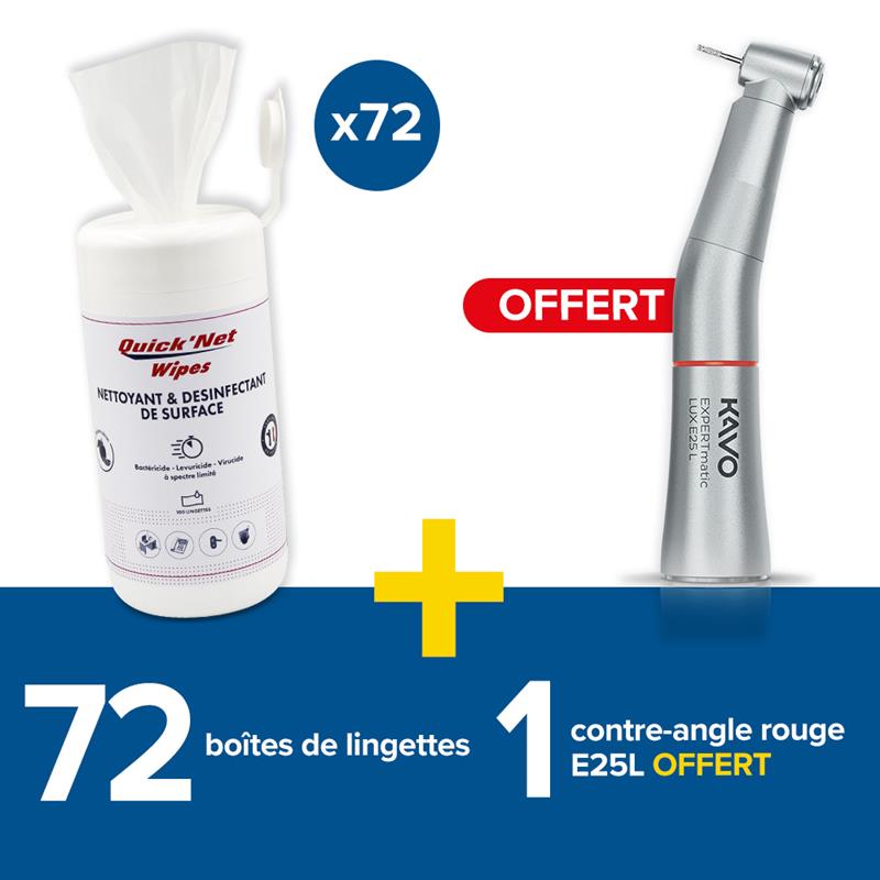 72 boites de lingettes + 1 contre-angle expert offert