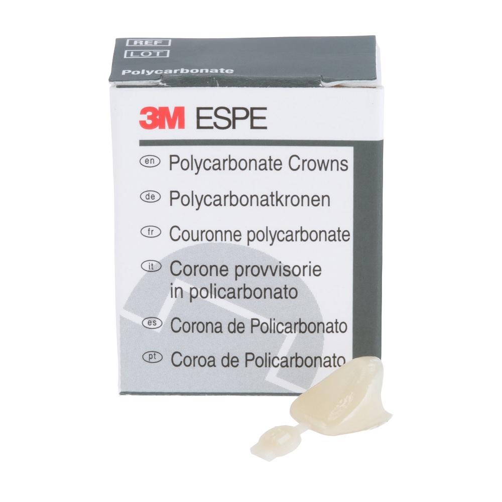 Couronnes Temporaires Dentaires Polycarbonate #20 – Haute Latérale Droite – Lot De 5