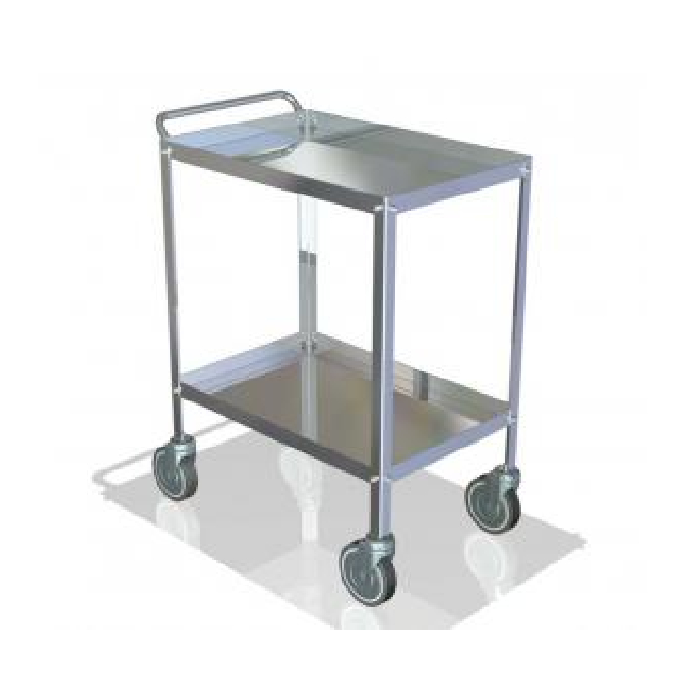 Chariot en acier - 2 plateaux - 900 x 600 mm