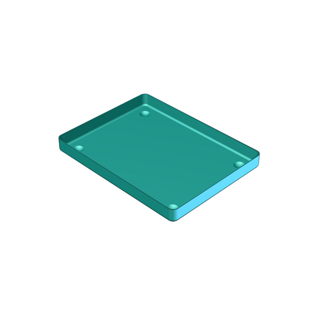 PLATEAU ALU 18 X 14 BLEU AZUR          NICHROMINOX