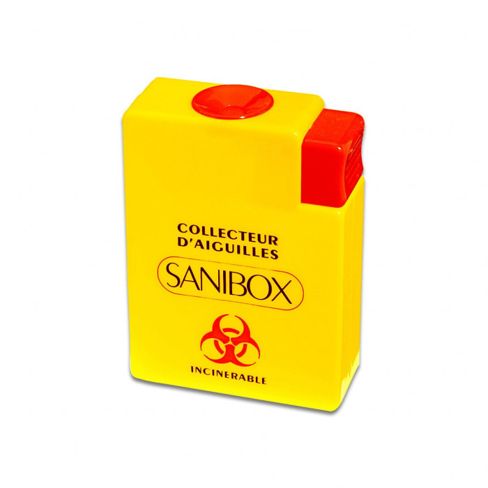 Sanibox Récupérateur D'Aiguilles Mini 80x33x110Mm Sanibox Récupérateur D'Aiguilles Mini 80x33x110Mm