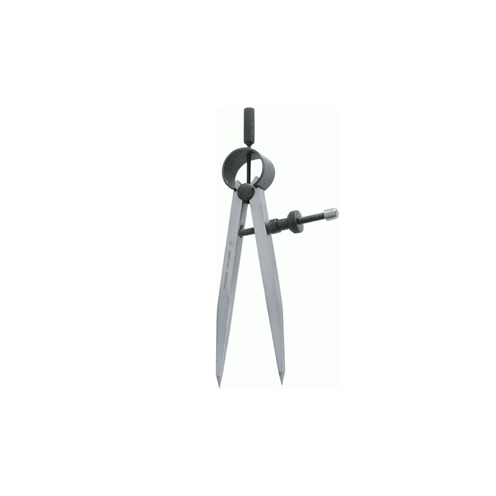 COMPAS A CHARNIERE PORTE-CRAYON 190MM ACIER POLI TALIAPLAST | 402821 devis sous 24h