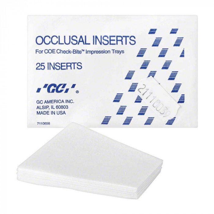 CHECK BITE DOUBLE ARCH TRAY INSERTS BTE DE 25 COE CHECK BITE DOUBLE ARCH TRAY INSERTS BTE DE 25 COE