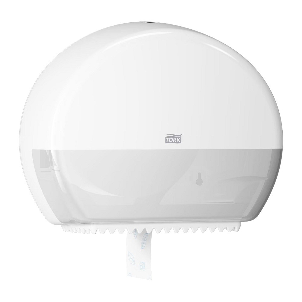 Distributeur papier toilette Mini Jumbo T2 blanc - l'unité