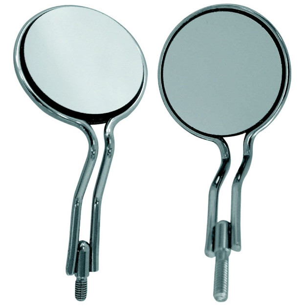 Douceur D'intérieur Miroir à Poser Double Face Diamètre 17 Cm Vitamine Blanc Métal