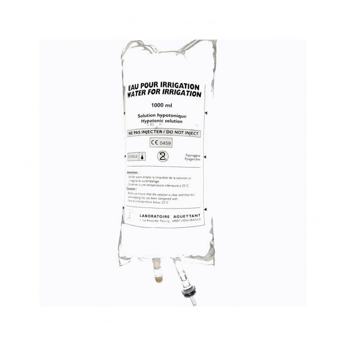 Eau stérile Aguettant (poche de 1L) Eau stérile Aguettant (poche de 1L)