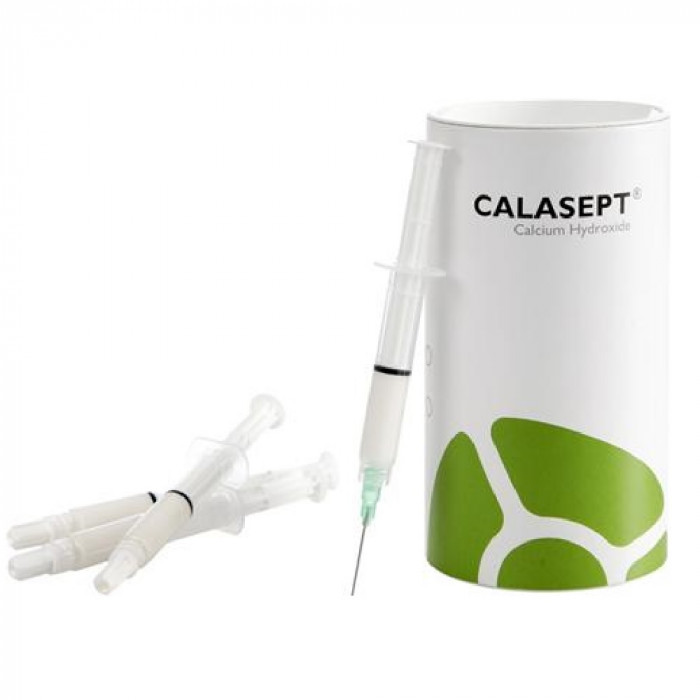 Calasept 4U 4 Seringues 1.5 ml + 20 Luer Lock Calasept 4U 4 Seringues 1.5 ml + 20 Luer Lock