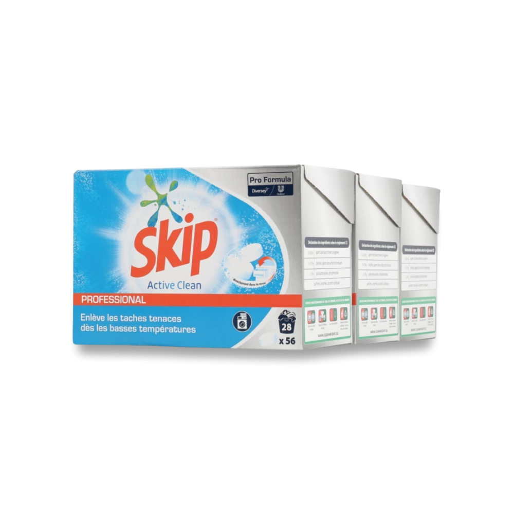 Lessive professionnelle en tablette Active Clean