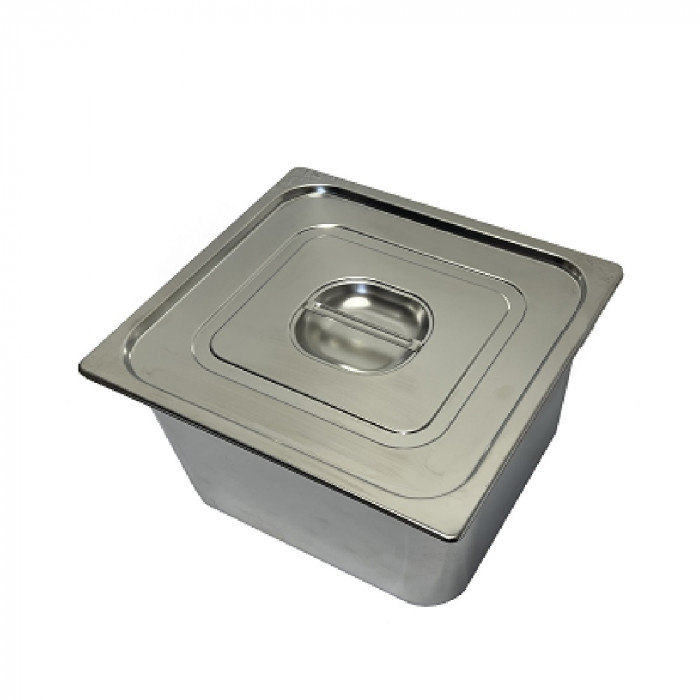 Bac inox B17 sans anses, avec couvercle (17L) Bac inox B17 sans anses, avec couvercle (17L)