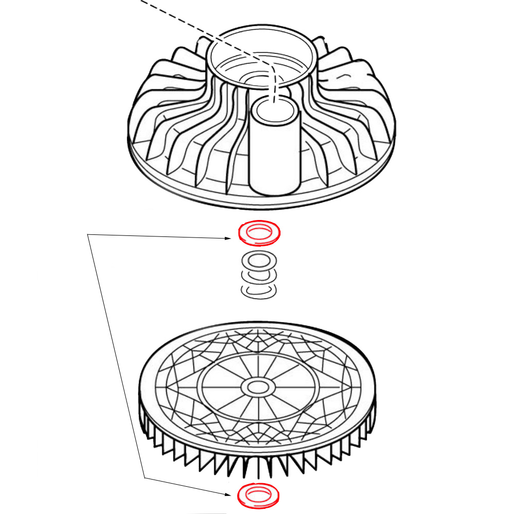 Kit de rondelles d'étanchéité pour VS 600