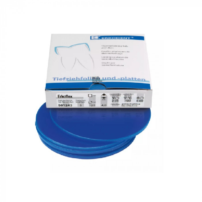 Erkoflex Bicolore 4,0x120mm Rouge Vif/Bleu Erkoflex Bicolore 4,0x120mm Rouge Vif/Bleu