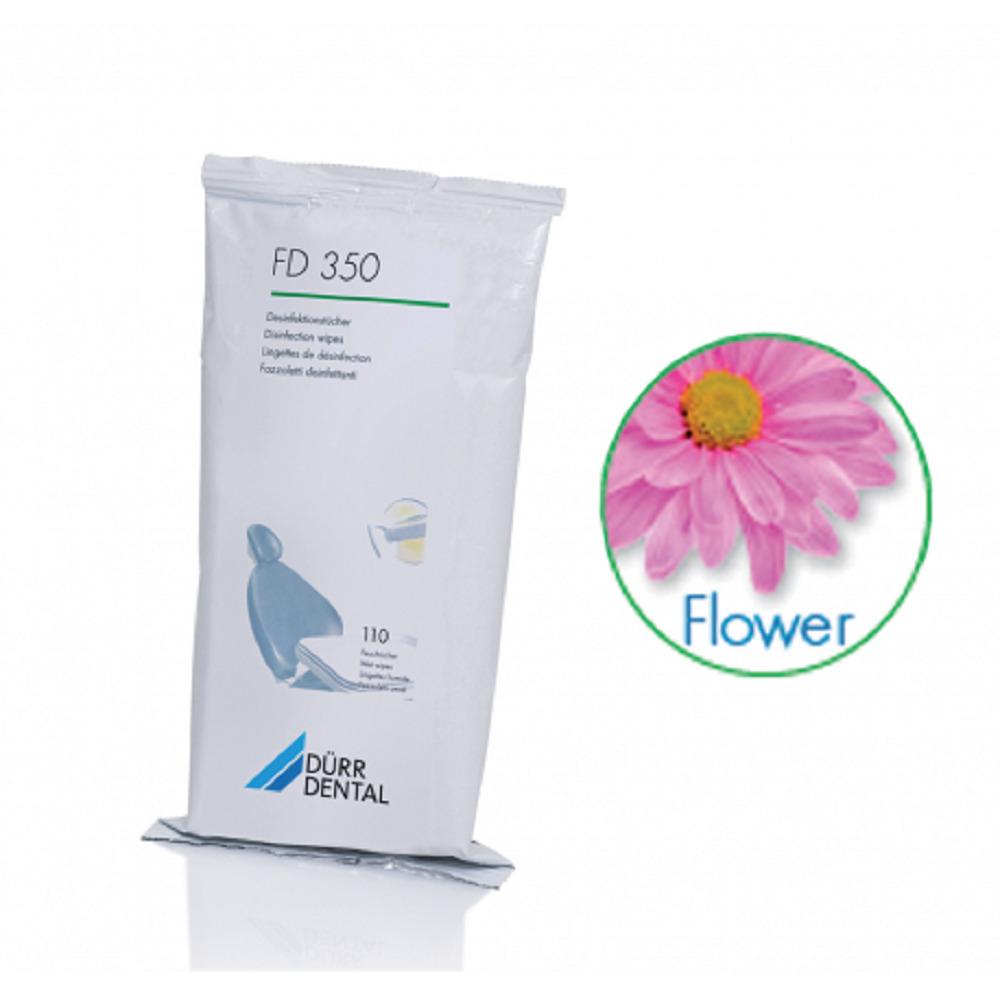 FD 350 – Recharge lingettes désinfectantes pour surfaces - flower 12 x 110