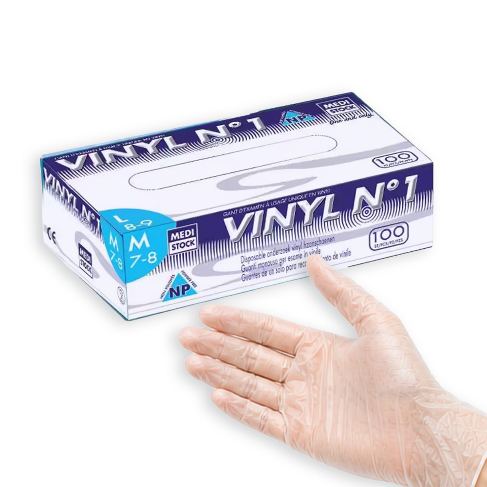 Gants vinyle sans poudre (bte de 100)