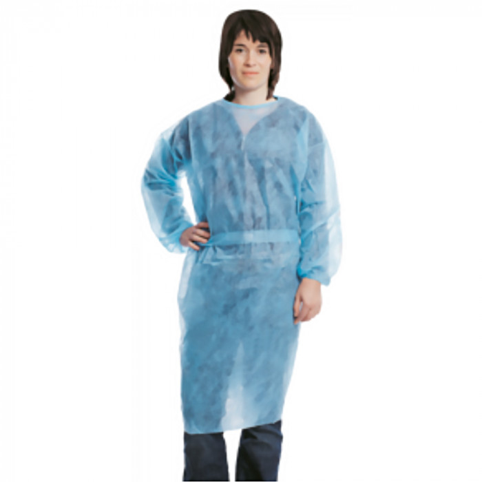 Blouses d'isolation non stériles bleues (50) Blouses d'isolation non stériles bleues (50)