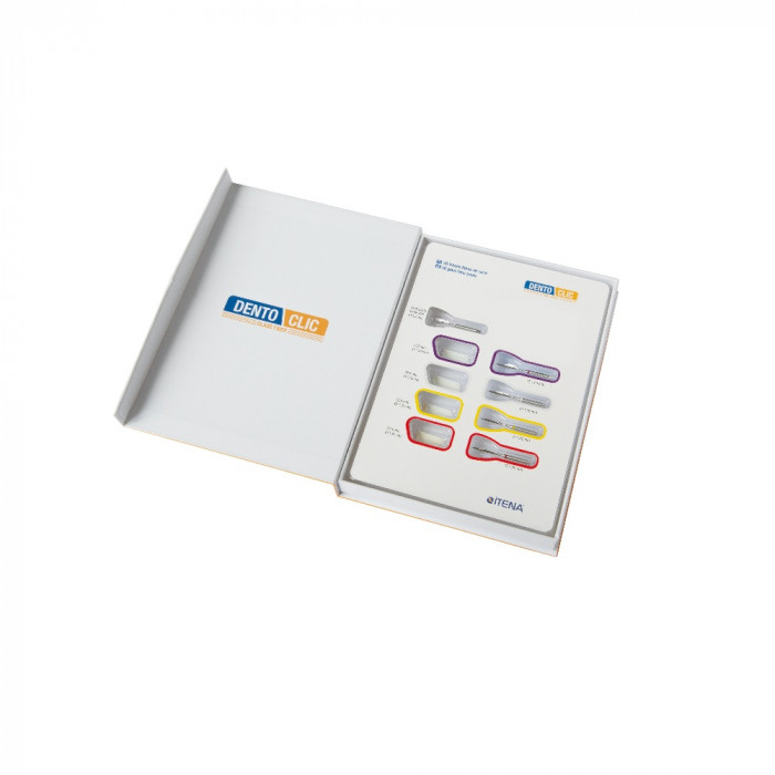 COFFRET 20 TENONS FIBRE VERRE TRANSLUC. DENTOCLIC COFFRET 20 TENONS FIBRE VERRE TRANSLUC. DENTOCLIC