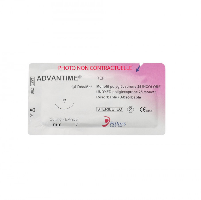 Fil De Suture Violet Résorbable 5/0 (36) Fil De Suture Violet Résorbable 5/0 (36)