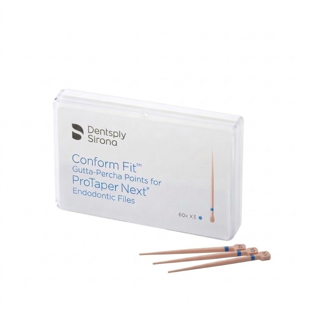 Cônes de gutta-percha Conform Fit X3 calibrées pour ProTaper Next - boîte de 60