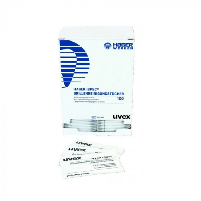 Hager Ispec Lingettes Nettoyantes Lunettes 355657 Hager Ispec Lingettes Nettoyantes Lunettes 355657