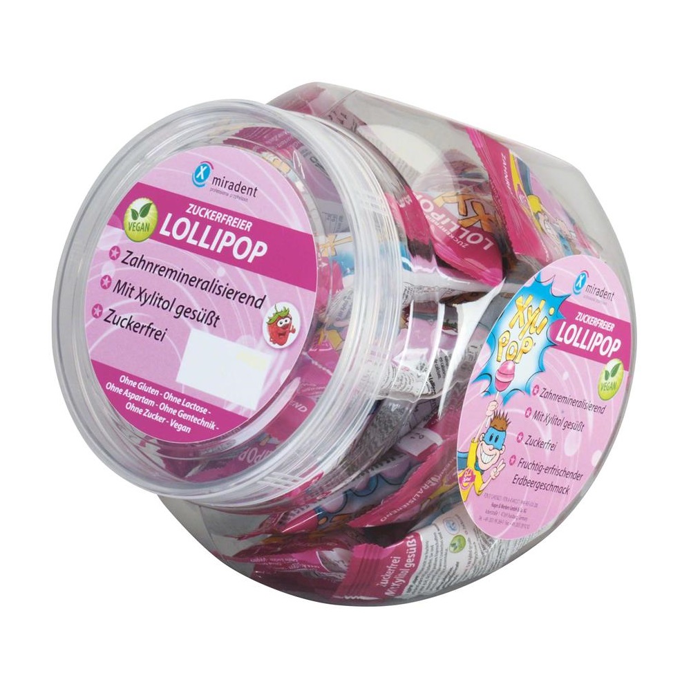 Xylipop - sucettes fraise Xylitol 25
