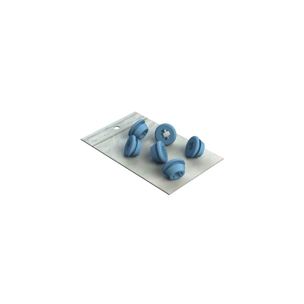 Tubes silicones 3,5 à 5mm - bleu (6)