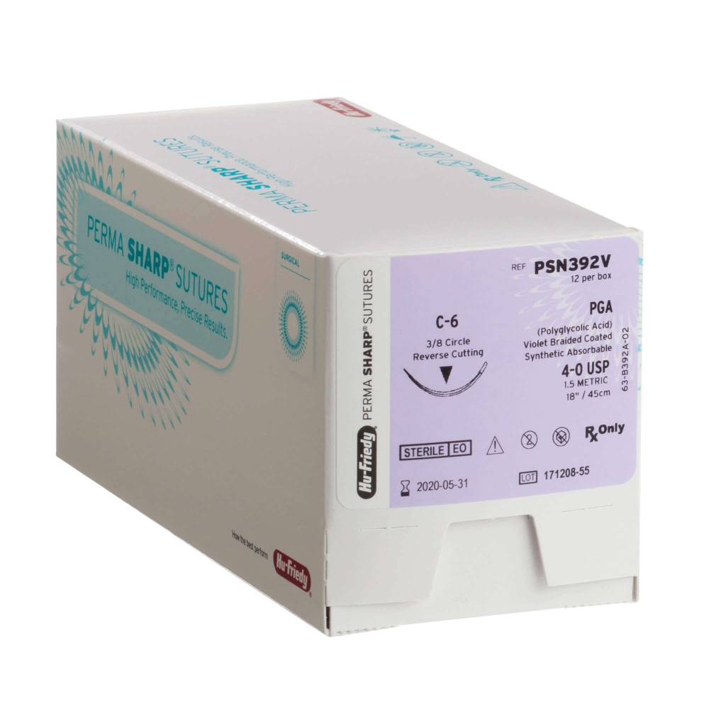 Suture PGA 3/8 - cercle 6-0 (12)