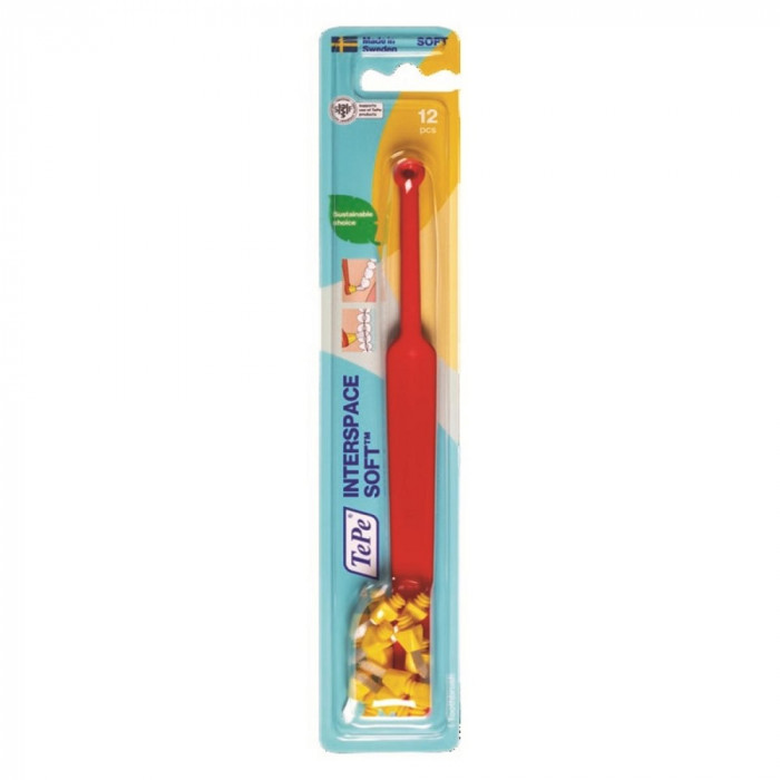 Brosse Interspace 1 Manche + 12 Têtes Souples Brosse Interspace 1 Manche + 12 Têtes Souples