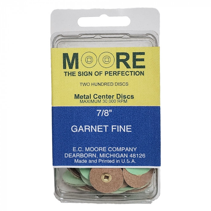 Disque papier Garnet 7/8 grain fin Disque papier Garnet 7/8 grain fin