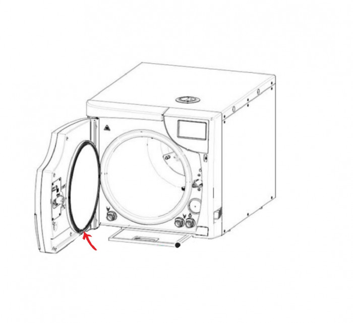 Joint de porte pour autoclave Bravo G4 28L Joint de porte pour autoclave Bravo G4 28L