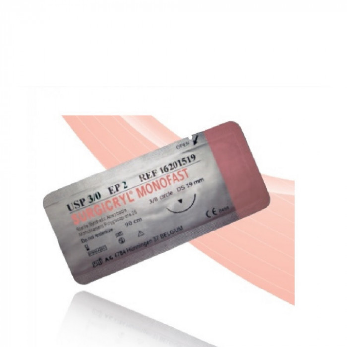 Fil surgicryl mono 4/0 aiguille 16mm (12) Fil surgicryl mono 4/0 aiguille 16mm (12)