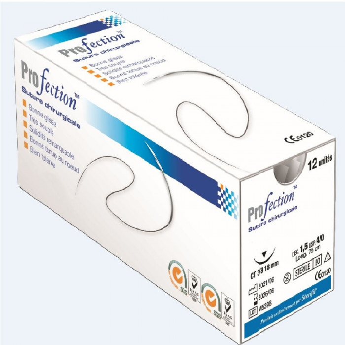 Fil Surgicryl PGA 3/0 AIG 3/8 16 MM/75CM (12) Fil Surgicryl PGA 3/0 AIG 3/8 16 MM/75CM (12)