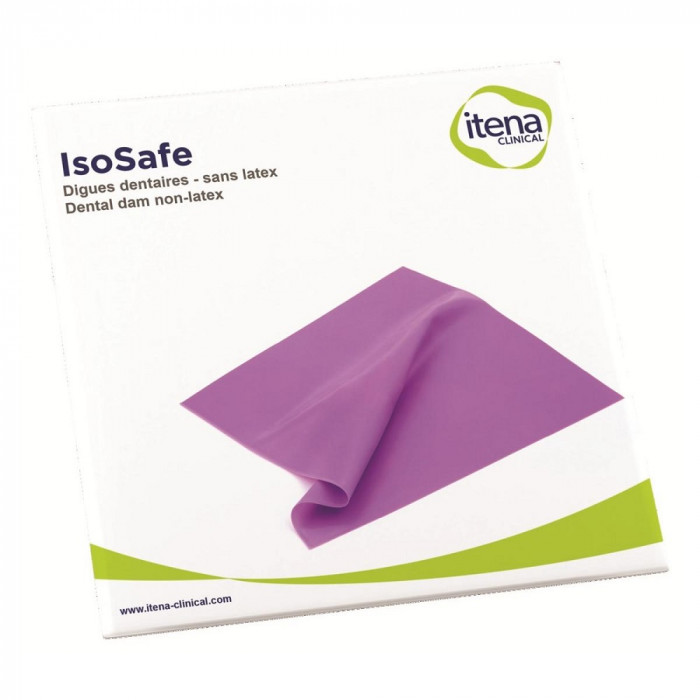 Digue sans latex violette medium Isosafe (6cm x 6 cm) Digue sans latex violette medium Isosafe (6cm x 6 cm)