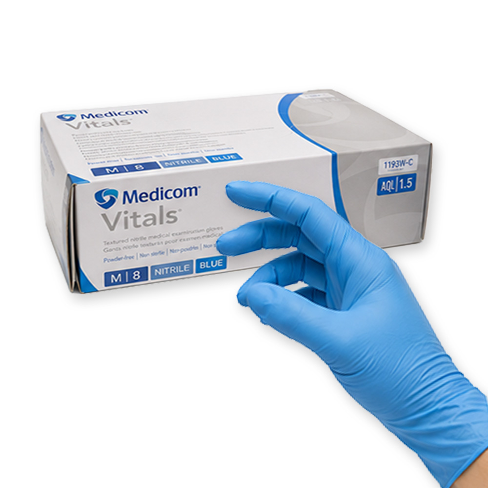 Gants en nitrile Vitals non poudrés