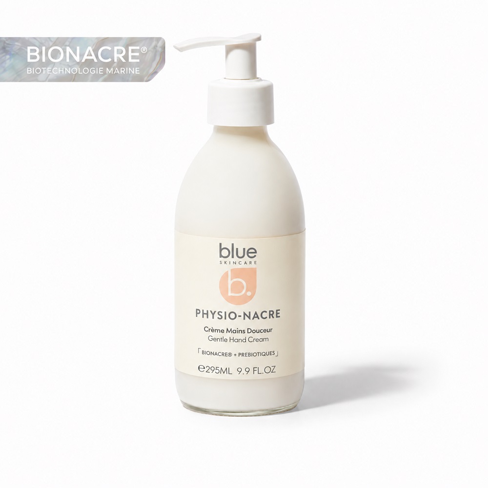 Crème mains douceur Blue Skincare - flacon avec pompe de 295mL