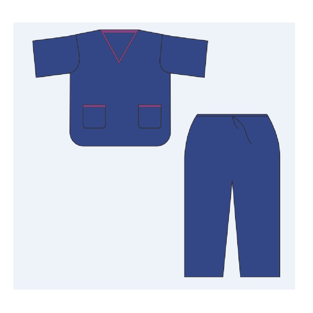 Pyjamas bleus non stériles