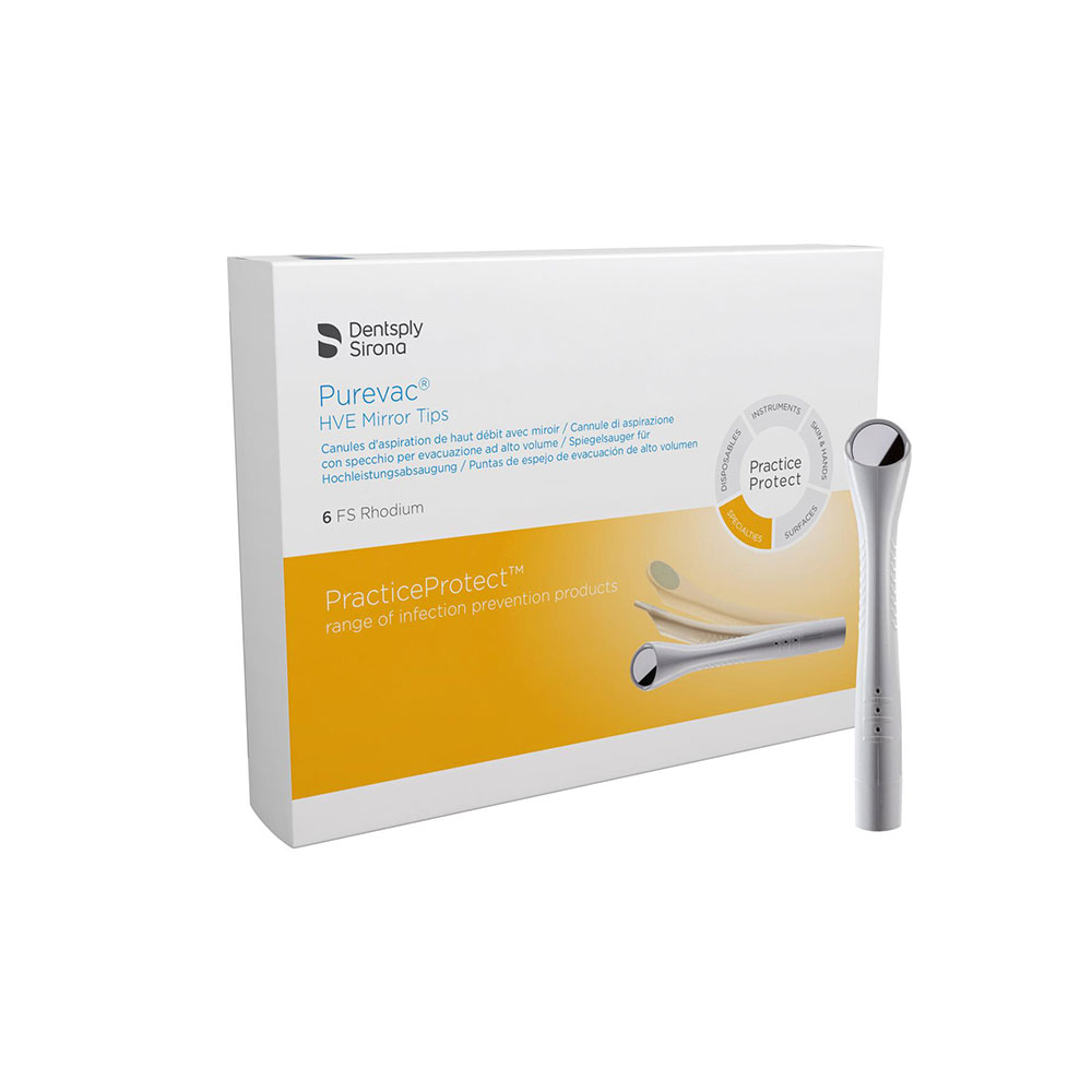 Purevac canules miroirs rhodium boite de 6  