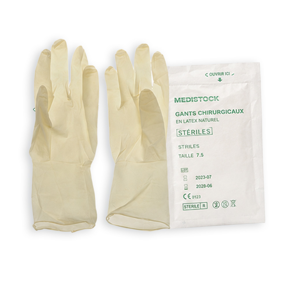 Gants chirurgicaux stériles non poudrés