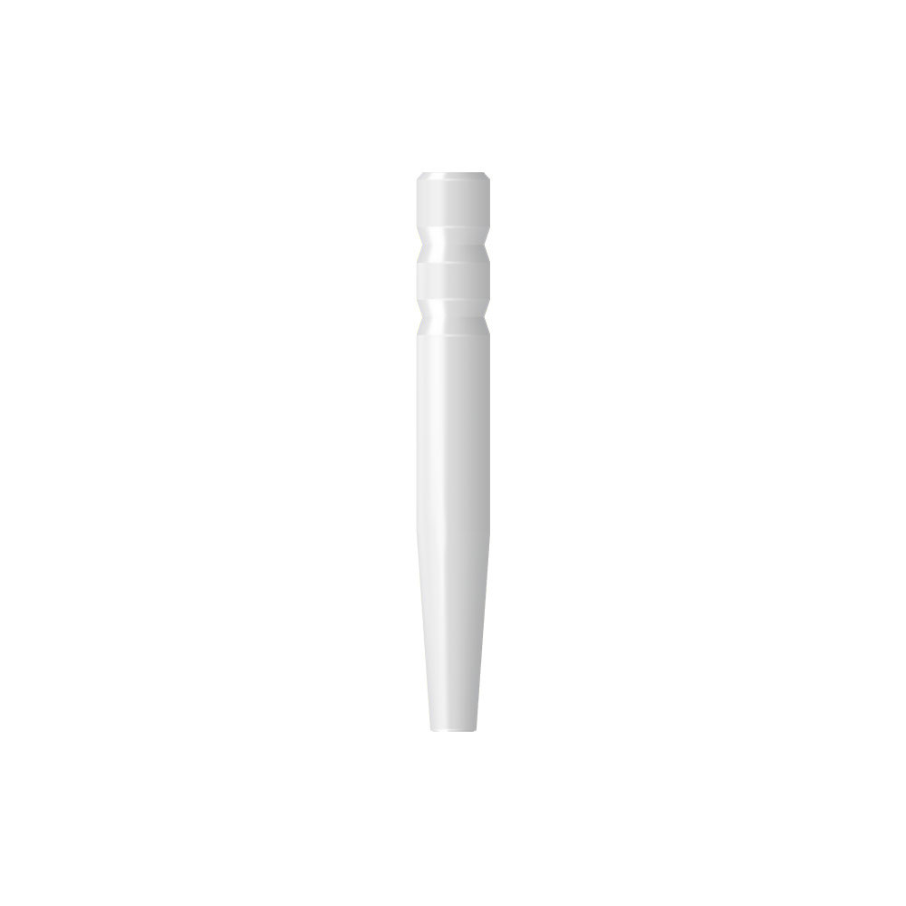 Tenon cylindro-conique calcinable L 11,4 mm blanc - 40 pcs