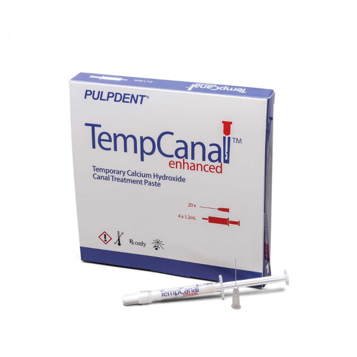 Temp Canal Enhanced TE4 (4 seringues de 1.2 ml + 20 aiguilles d'irrigation) Temp Canal Enhanced TE4 (4 seringues de 1.2 ml + 20 aiguilles d'irrigation)