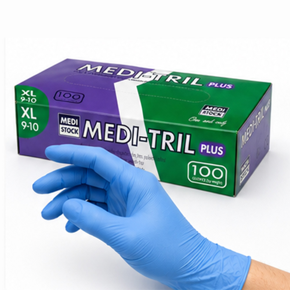 Gants nitrile Medi-Tril non poudrés  