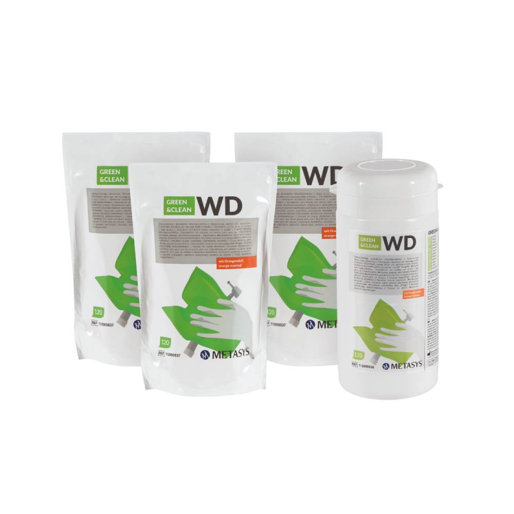 Green & Clean WD – pack  de recharges + 2 boîtes distributrices