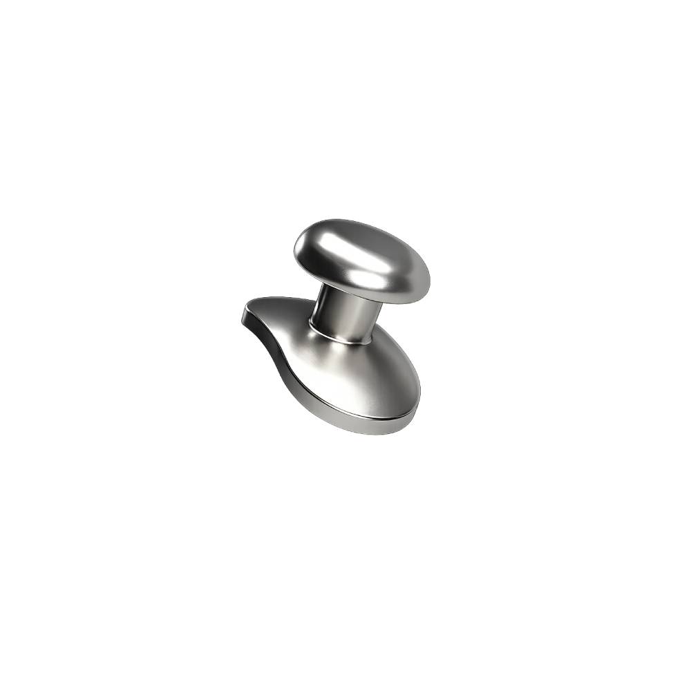 Bouton lingual à souder - base ovale courbée (lot de 10)