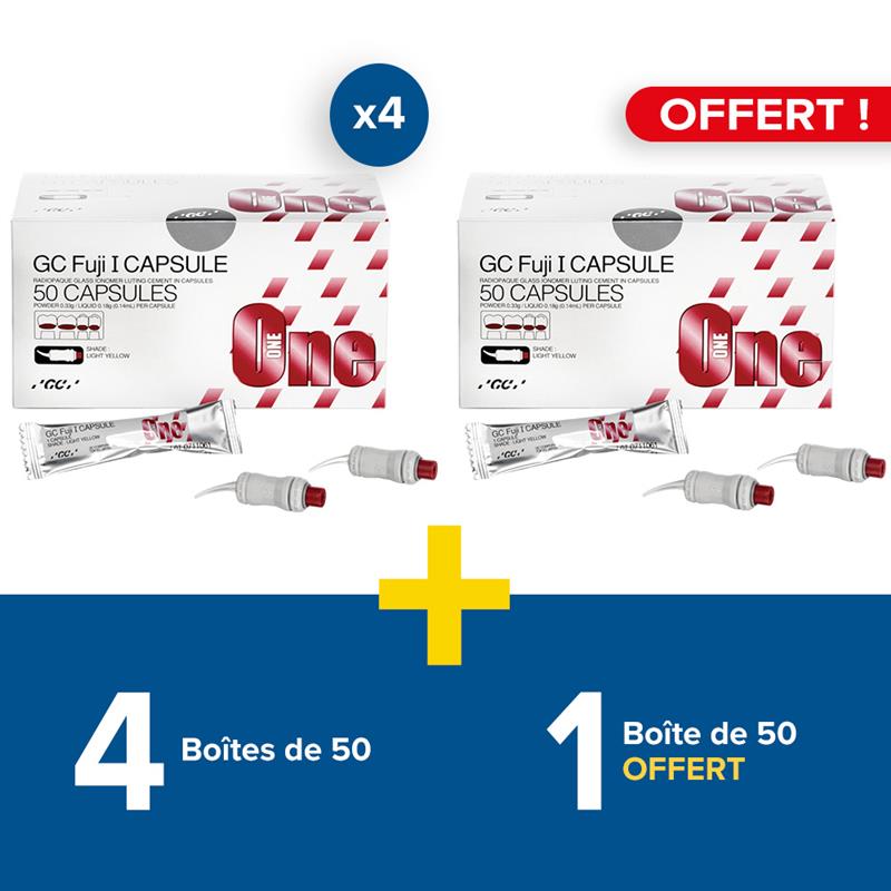 4 boîtes de 50 capsules Fuji I + 1 offerte